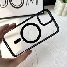 透明磁吸手机壳，兼容 17 Pro Max、16、15、14、13、12、11 Pro Plus Max、Mini 7、8、SE、16e、7P、X、XR、Xs Max，防震保护套，兼容三星 S25 Ultra、S24 Ultra、S23 FE、S22+ - 黑色 - 查看 7