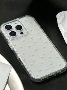 Sparkling Starlight Clear Phone Case, Compatible With 17 Pro Max/16/15/14/13/12 Pro Max/11, Cute Dreamy Glitter Shockproof Protective Cover, Korean Style Gift - Full Screen Little Stars - View 2