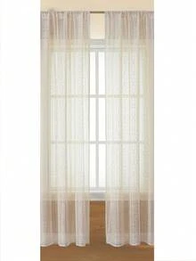 2pcs Beige New Bohemian Curtains, Decorative Beige Striped Rod Pocket Curtains, Suitable For Home, Kitchen, Living Room And Bedroom - Beige - View 30