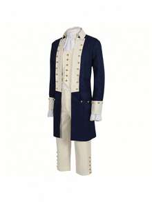 George Washington's Carnival Father Costume, Alexander Hamilton, Rock Concert Show - Rock Set - Green (In Stock) - View 4