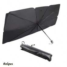 Automatic Car Sun Shade, Retractable Sun Visor, Summer Sun Protection Interior Windshield Cover Accessories - Manual - View 8