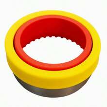 1pc Stainless Steel Sandwich Cutter And Sealer | Heart Shaped Cutter, Suitable For Sandwiches - Perfect For Back To School, Valentine's Day And Various Holidays - Red and Yellow - View 9