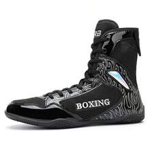Women's Professional Boxing Shoes For Indoor Fitness Training, Wrestling Shoes, Freestyle Combat Shoes, And Sparring Shoes - Black - View 11