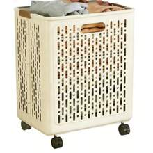 Foldable Laundry Basket With Flexible Configuration, Casters And Comfortable Handle, Breathable Mesh Structure, Suitable For Household, Student Dorm, Apartment, Easy Storage Of Laundry And Textiles, Foldable Design Saves Valuable Living Space - Multicolor - View 8