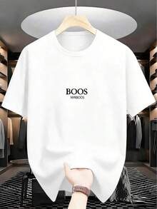 Versatile Casual Loose Fit Short Sleeve T-Shirt With Fun Print, Ideal For Holidays, Work And Everyday Wear - 白色 10 - 查看 7