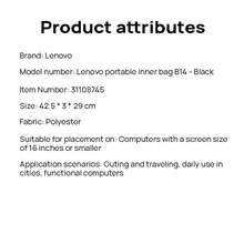 Lenovo B14 Black 16‑Inch Laptop Sleeve, Dual‑Layer Water‑Repellent Shock‑Resistant Laptop Bag, Hand & Shoulder Carry - View 10