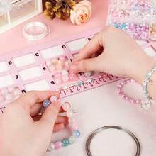 KLONKEE Bead Mat, Large Rectangular Felt Bead Mat, Soft And Perfectly Stable, Flocked Surface, Felt Bead Design Board With Centimeter Letter Scale Bead Tray Bead Mat, Independent Grid, Convenient And Practical, Used For Jewelry Making, Beads And Craft Bead Mat Products - Multicolor - View 6