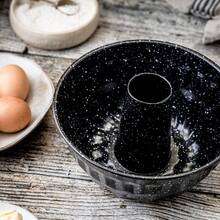 Mold, Metal, Round With A Hole, With A Non-Stick Coating, Black, Diameter 22 Cm - View 5