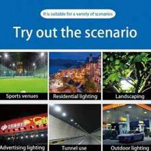 Luz de LED con energía solar, con sensor automático, bombilla LED blanca brillante, adecuada para jardín, garaje, camino, patio, césped, balcón y otros espacios exteriores - luces solares - Ver 4