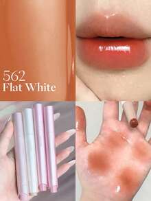 JOOCYEE GLOSSY ROUGE 2.0 升级版，不沾杯，镜面般光泽，不粘腻，滋润唇彩，打造自然裸妆效果，持久不晕染 - # 562Flat White - 查看 4