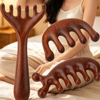 Bộ lược massage đầu – Lược Gua Sha và dụng cụ massage da đầu giúp giảm căng thẳng, cải thiện giấc ngủ và thúc đẩy mọc tóc | Món quà hoàn hảo cho Ngày của Mẹ và Lễ Phục Sinh dành cho vợ, con gái và những người phụ nữ khác | Dụng cụ spa đầu giúp giảm căng thẳng, thư giãn tại nhà, sử dụng tại salon, chăm sóc bản thân khi đi du lịch và thiền yoga | Lược cầm tay dùng để chăm sóc da đầu, thoa dầu dưỡng tóc, thúc đẩy tuần hoàn máu, thải độc và nuông chiều bản thân (Chất liệu sản phẩm là nhựa; Vui lòng cân nhắc kỹ trước khi mua!)
