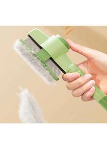 Dụng cụ chải chuốt thú cưng đa năng: Bàn chải cho mèo/chó với cơ chế tự làm sạch, lược gỡ rối, bàn chải loại bỏ lông rụng, thép không gỉ, với nút tháo nhanh chỉ bằng một cú nhấp chuột. - Nhiều màu - Xem 4