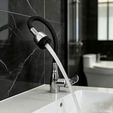 360° Swivel Flexible Kitchen Faucet - Single Handle Hot And Cold Water Mixer Tap, Polished Surface, Ceramic Valve And Base Mount, Suitable For Modern Kitchen/Bathroom - Multicolor - View 3