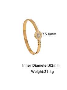 1 Stück Vintage Damen Armband mit Schneeflocken- und Weizenähren-Schnalle, geometrisches Muster, Valentinstags-Geschenk, tägliches Accessoire, Schmuck - SZ222 - Übersicht 6