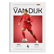 1pc Famous Football Star Poster Modern Inspirational Canvas Painting Picture Soccer Wall Art Home Decoration Print Living Room Decor - Multicolor - View 13