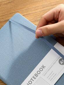 A5 Mini Single Paper Clip Notebook With 100 Sheets/200 Pages, Suitable For Business Planners, Student Notebooks, Students, And Offices - Fabric - View 6