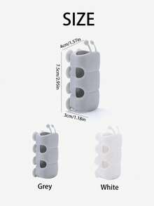 2个可爱毛毛虫造型淋浴喷头支架，可调节免钻孔手持淋浴支架，自粘式淋浴喷头支架，适用于浴室、儿童浴室 - 多色 - 查看 6