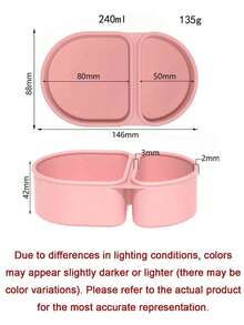 1pc Reusable Silicone Snack Box With Lid, Mini Double-Layer Microwave- Heating Lunch Box Set, Divided Storage Box Bento Box, Leak-Proof Small Food Storage Container With Lid, Macaron Color, Suitable For Outdoor Picnic, School - Multicolor - View 11