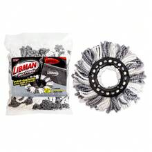 High Capacity Microfiber Spin Mop Replacement Refill  Mop Head Black White - 1 - View 2