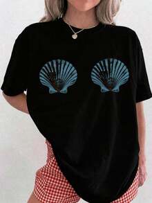 1pcs Custom Mermaid Bachelorette Shirt  Last Toast On The Coast Bachelorette Coastal Bachelorette Bikinis And Martinis Last Splash,Plus-Size Fashion T-Shirt - 黑色1 - 查看 8