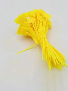 100 piezas Etiquetas de cable, Etiquetas de cable de red, Correas de etiqueta, Etiquetas de hebilla, Correas de plástico impermeables, Marcadores de etiqueta, Organizadores de cable de hebilla impermeables, Correas de marcado de plástico - multicolor - Ver 14