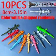 10/1pc Tượng trang trí thằn lằn nhỏ nhiều màu, tạo phong cảnh thu nhỏ phong cách tự nhiên đa dạng, kích thước nhỏ gọn, chất liệu nhựa phù hợp để sắp xếp, trang trí cảnh thu nhỏ trong nhà, bể cá hoặc điểm nhấn cho cây mọng nước - Nhiều màu - Xem 11
