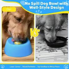 Tazón para perros a prueba de derrames, tazón multiusos para líquidos y golosinas para perros y gatos, tazón de alimentación a prueba de atascos y desorden - 180 ml - Ver 2