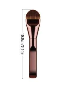 1支舌形粉底刷，无缝上妆粉底刷，高密度柔软不吸粉化妆刷，柔软毛化妆工具 - 彩色 - 查看 7