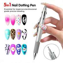 Bút kim cương 5 trong 1: Cọ phấn, Phấn gương ma thuật, Phấn gương, Dụng cụ tán màu dạng ấn, Dụng cụ chấm hoa và dụng cụ viền móng, Dụng cụ vẽ móng nghệ thuật - Nhiều màu - Xem 9