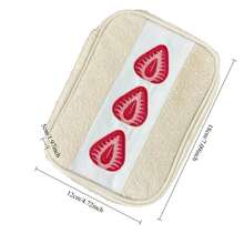 Borsa cosmetica di grande capacità con motivo a fragola, custodia portatile per prodotti per la cura della pelle, adatta per viaggi, scuola, università, vacanze, ritorno a scuola, organizzazione dei cosmetici, borsa per il trucco di San Valentino - Multicolore - Visualizzare 7
