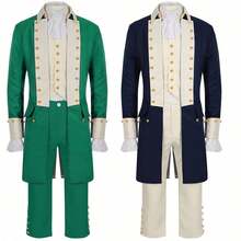 George Washington's Carnival Father Costume, Alexander Hamilton, Rock Concert Show - Rock Set - Green (In Stock) - View 2