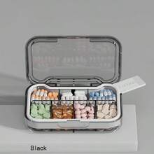 Kotak Pil Mini Portabel 4/7 Grid, Penyimpanan Obat dan Vitamin Mingguan, Kotak Tablet Perjalanan, Kotak Tertutup, Wadah Pil - MultiWarna - View 15