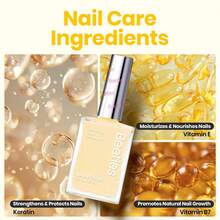 Beetles 15ML Butter Yellow Nail Polish - Melt Like Butter, Pastel Yellow Nail Polish Quick Dry, Soft Color Spring Nails, Long-Lasting Pastel Nails, Fingernail Art Effect For Manicure Salon - 像黃油一樣融化 - 查看 3