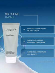 Living Proof 全效護髮乳，豐盈增厚，輕盈不油膩透氣配方，Sili-CLONE™ HairTech，2倍髮量，滋養保濕，無矽油，適合細軟扁塌髮質日常使用，新手友善，禮品，60ml/2.02fl Oz - 60毫升 - 查看 3