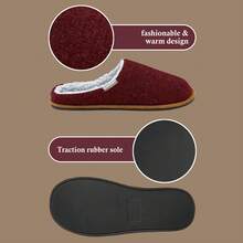 Dunlop - Mens Slip On Mule Slippers | Memory Foam Slippers With Hard Traction Rubber Sole - Dark Grey - View 2