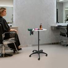 Salon Tray, Height Adjustable Salon Tray On Wheels, Hair Color ServiceTray Durable And Non-Rusting - View 4