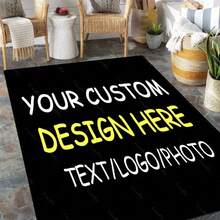 A Customized Personalized Carpet With Text, Photos, And Logos, Suitable For Outdoor RV Use, Such As In Gardens, Camping, Balconies, Indoor And Outdoor Entry Mats. It Makes A Perfect Gift For Christmas, Halloween, Thanksgiving, Birthdays,2D Flat Personalized Flannel Material Area Rugs, Local Printed Custom Your Image/Text/Photo Rug, Custom Rug, Personalized Gifts, Personalized Rug, Personalized Home Decor, Custom Gift Rug Custom Decorative Rug, Party Daily Anniversary Party Valentine's Day Wedding Anniversary Easter Mother's Day Graduation Father's Day Birthdays Anniversaries Thanksgiving, Christmas, Halloween, New Year's Carpet, Home Decor, Living Room Carpet, Living Room Rug, Bedroom Rug, Outdoor Rug , Floor Carpet, Home Decor Rugs, Home Stay Hotel, Washable Area Rugs Large Area Rug Soft Rug Accent Rug For Dining Room, Office, Living Room Bedroom Indoor Game Room Non-Slip Machine Washable Carpet Decorative Gift - Nhiều màu - Xem 3