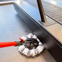 High Capacity Microfiber Spin Mop Replacement Refill  Mop Head Black White - 1 - View 4