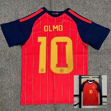 [48-Hour Shipping] Spain National Team 2026-2027 Season Home Red And Gold Striped Short-Sleeve Football Jersey With Multiple Player Numbers 2 / 8 / 10 / 19 / 20 - 2號 - 查看 4