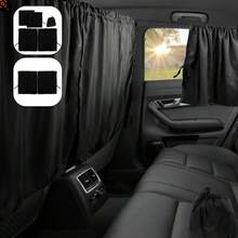 Juego de cortinas de privacidad para automóvil, cortinas divisoras universales para taxi, cortinas opacas para viajes, campamento y dormir - A - Ver 7