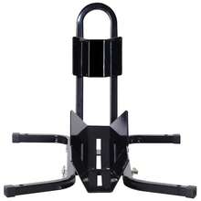 HOMCOM Caballete de Moto Delantera, Soporte para Rueda Delantera de Moto Ajustable en 3 Niveles de Metal Robusto, para Ruedas ∅43, 48, 53 cm, Negro - Negro - Ver 8