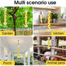 Hanging Fly Glue Stick, Fruit Fly And Mosquito Trap For Garden And Home - 2pcs - 查看 5