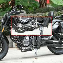 1 pieza Palanca de cambio de motocicleta mecanizada por CNC, accesorio de cambio universal ajustable antideslizante y resistente al desgaste - A - Ver 7