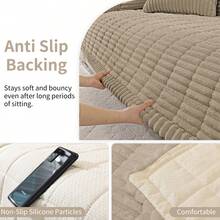 YSTYLE Vỏ bọc tay vịn ghế sofa bằng vải flannel cho ghế 1/2/3/4 chỗ ngồi, vỏ bọc ghế bành, vỏ bọc sofa thân thiện với thú cưng, vỏ bọc sofa bền chắc cho phòng khách. - màu nâu - Xem 5