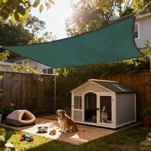 1pc Heavy Duty Green PE Privacy Screen Fence, Garden Privacy Weatherproof Shade Netting, Suitable For Garden, Patio, Backyard - Indoor & Outdoor Use, No Electricity Needed, Hanging Style Enhances Yard Aesthetics, 90% Shading Reusable Privacy Fence Cover - High Quality PE Vinyl Material With Metal Grommets And 6-Line Reinforced Edges, Dark Green Suitable For Patio Trellis, Outdoor Fencing - 1PC - View 12