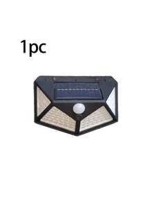 4-Side Solar Powered LED Wall Light, Solar Powered Emergency Light, Suitable For House, Garage, Outdoor, Park, Yard, Waterproof, Outdoor 4-Side Illumination Motion Sensor Light - Multicolor - View 13