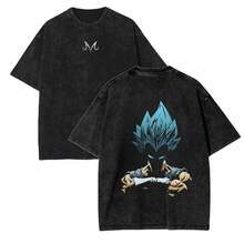 T-Shirt Blouse New Hot Selling Vintage Blouses Cute Top 100 Percent Cotton Shirts For Men Manfinity Men Graphic Tees Women Cross-Border European Size   Anime Washed Print T-Shirt Retro Oversize Men's Short-Sleeve Summer Fashion - Đen H - Xem 4