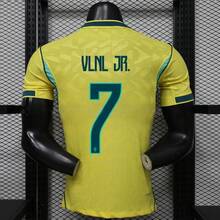 2026 Brazil National Team Home & Away Jersey, All Star Numbers Player & Fan Version Football Shirt - Home Team Number 7 - View 3
