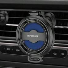 Foldable Adjustable Air Vent And Car Cup Holder, Suitable For Air Vent And Dashboard, Space-Saving Beverage Storage Rack With Adjustable Arm For Cans, Bottles, Coffee, Tea, Etc., Fits Most Car Models (Easy Installation) - A - View 9