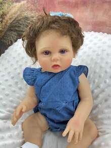 45cm Muñeca Reborn Baby Movie 18pulg de cuerpo completo vinilo suave para recién nacidos Alive Baby Art Juguetes de arte para bebés recién nacidos regalos - muñeca de cuerpo de vinilo - Ver 3